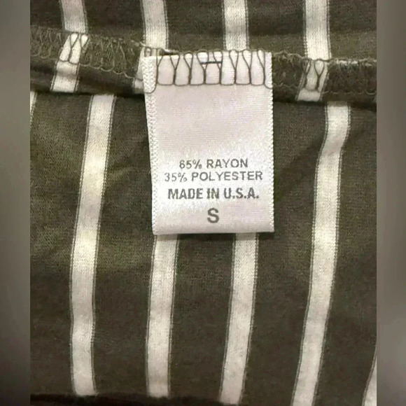 H.I.P. Green & White Striped Open Front Cardigan - Picture 6 of 6